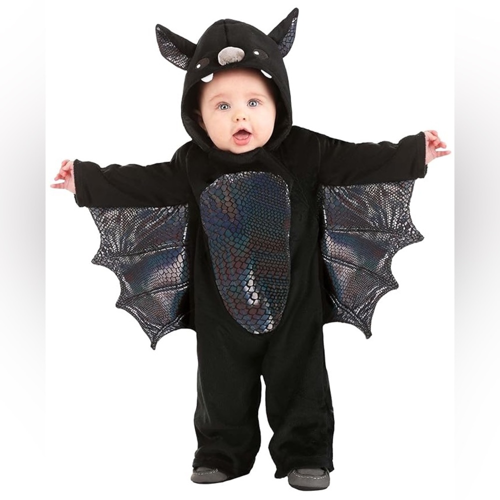 Adorable Black Bat Costume for Kids